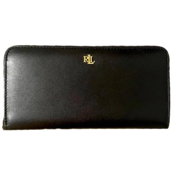 Ralph Lauren Handbags - SOLD Ralph Lauren Black Leather Zip Wallet - NEW - Classic Year-round BSR Black